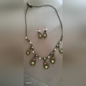 Vintage necklace and earing
